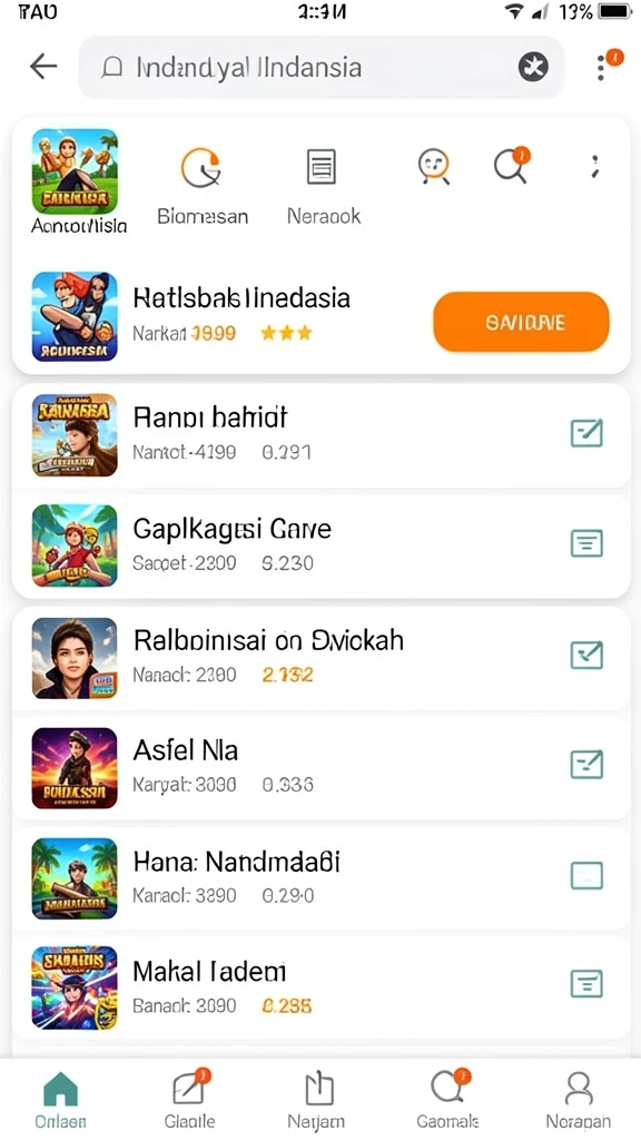 Menampilkan suasana level yang menantang dengan rintangan.