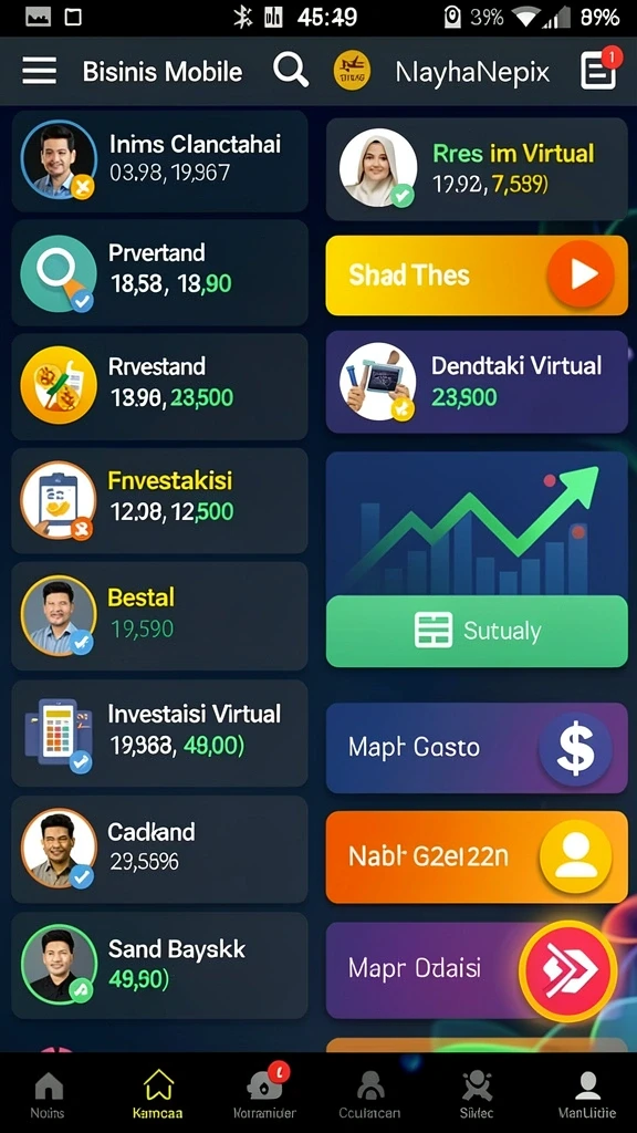 Tampilan antarmuka yang menarik dan user-friendly.