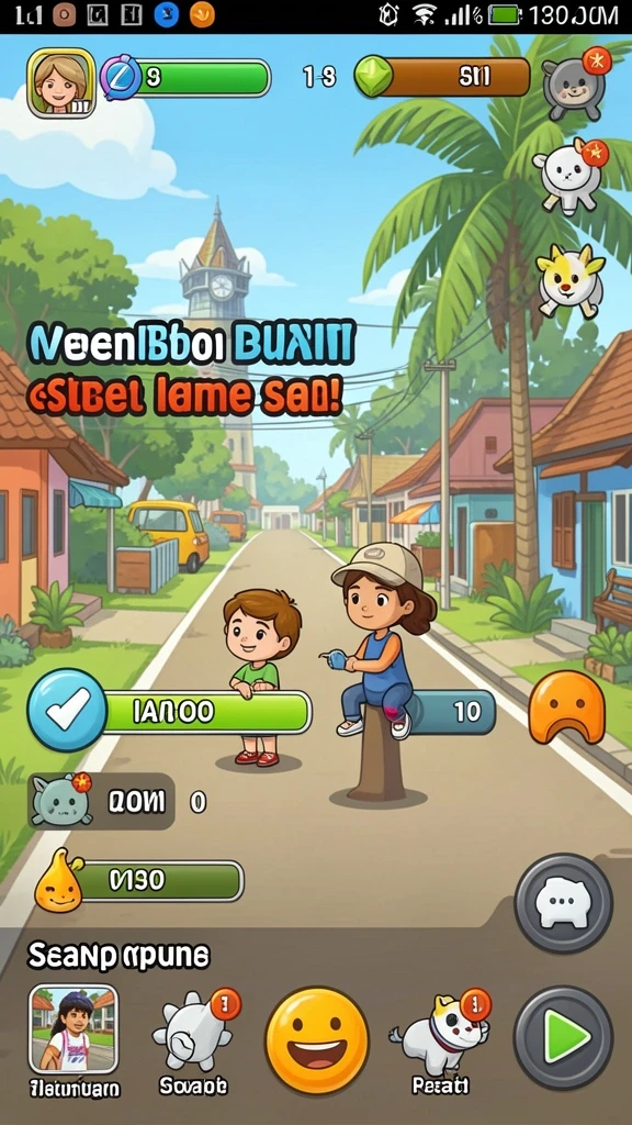 Momen seru saat berkompetisi dengan teman-teman.
