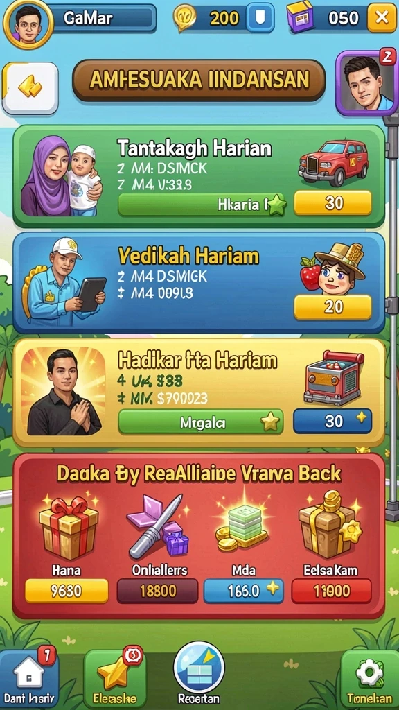 Tampilan awal BINTANGMPO yang menarik perhatian.