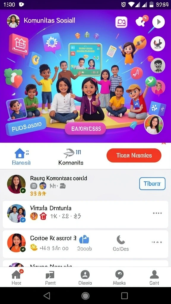 Bermain dengan teman untuk meraih kemenangan bersama.