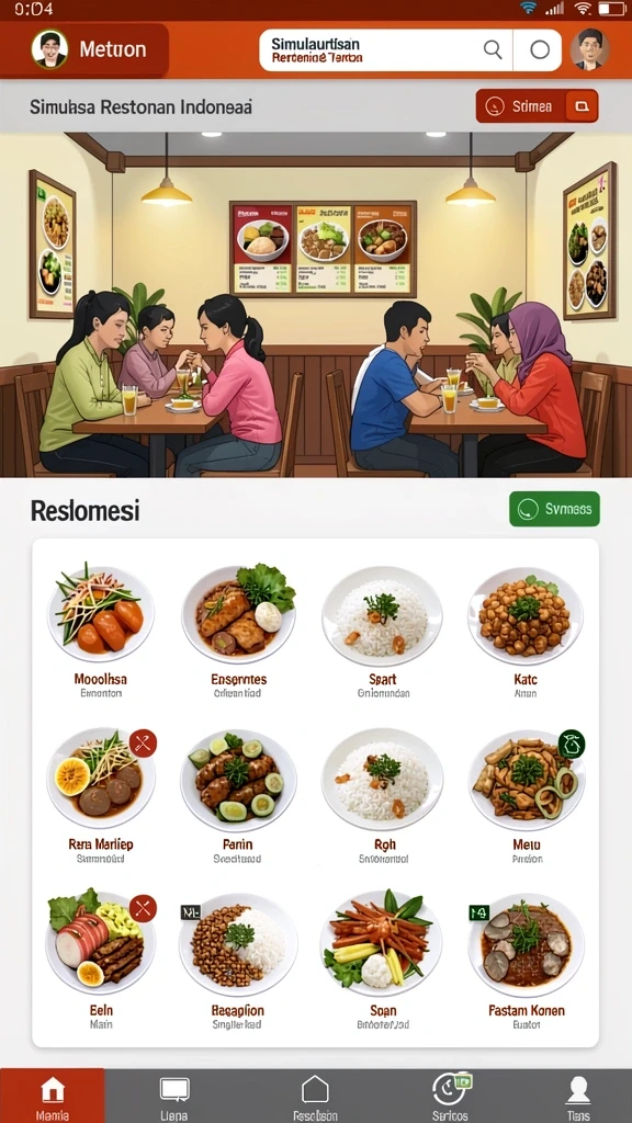 Tampilan antarmuka yang user-friendly.