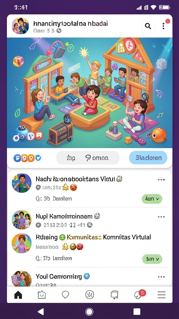 Tampilan awal aplikasi IDRGAME yang menarik.
