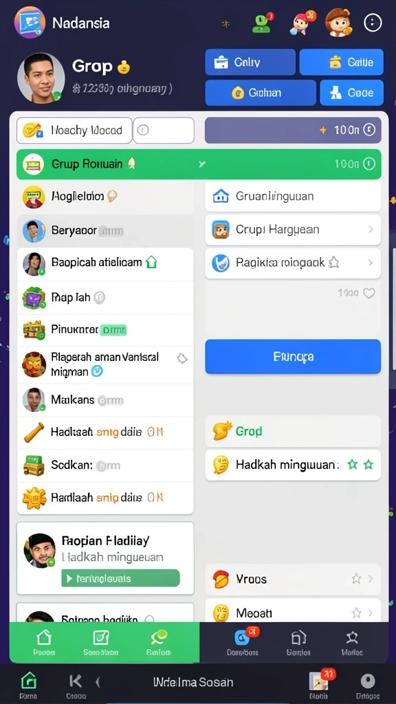 Karakter unik yang siap untuk petualangan.
