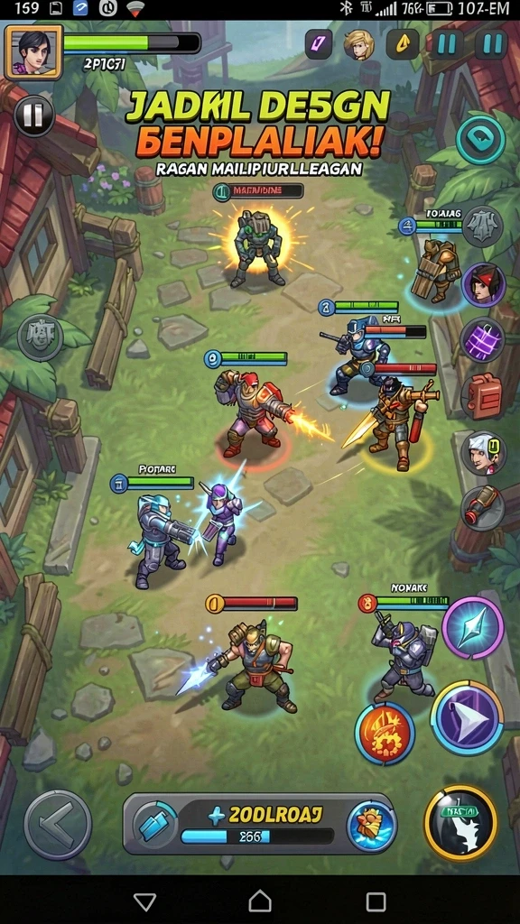Momen seru saat bersaing dengan teman dalam multiplayer.