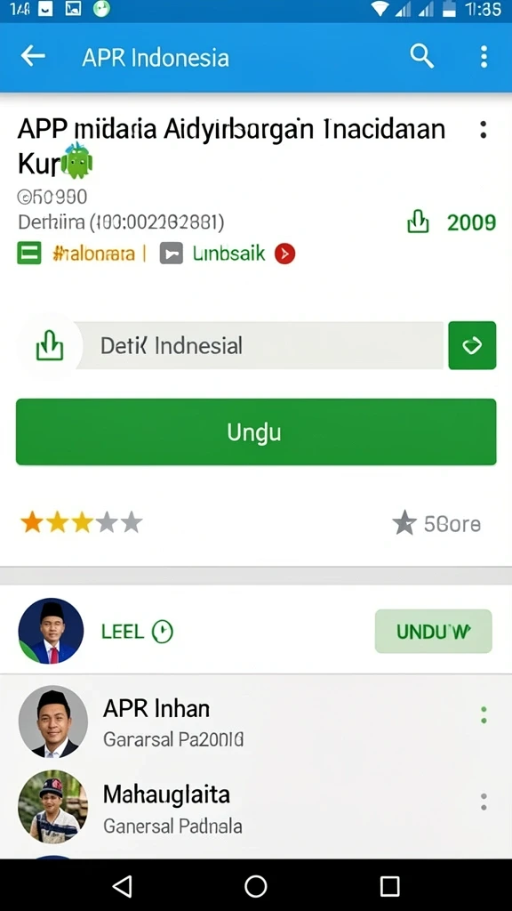 Tampilan antarmuka pengguna yang menarik dan interaktif.