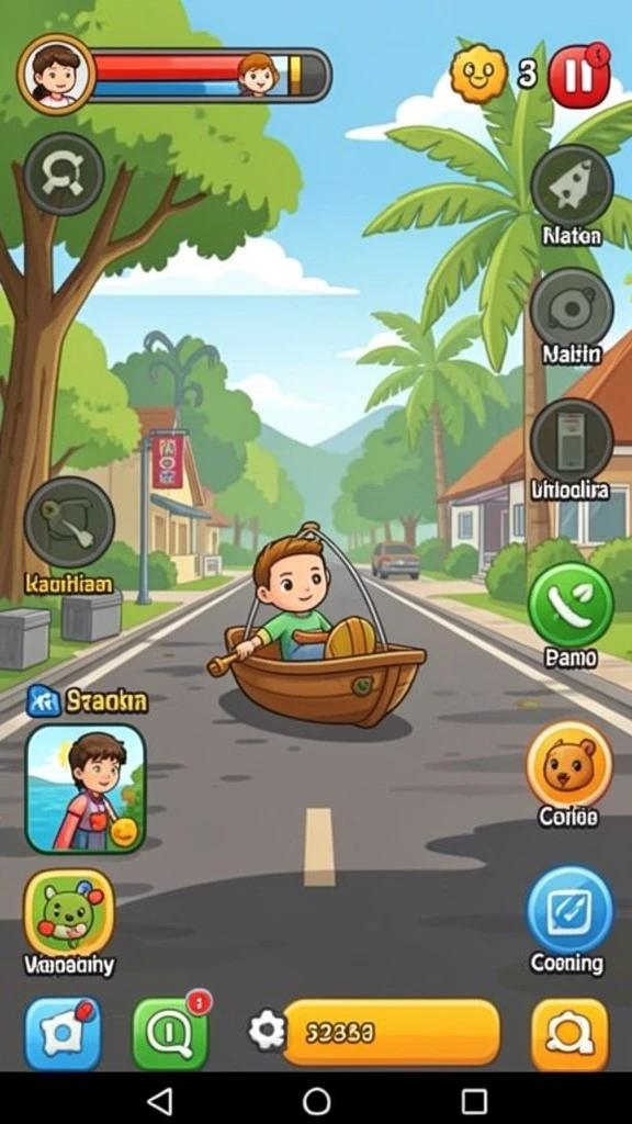 Interaksi menarik dengan karakter NPC di game.