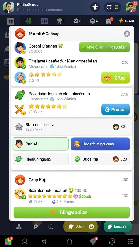 Tampilan antarmuka yang menarik dan user-friendly.
