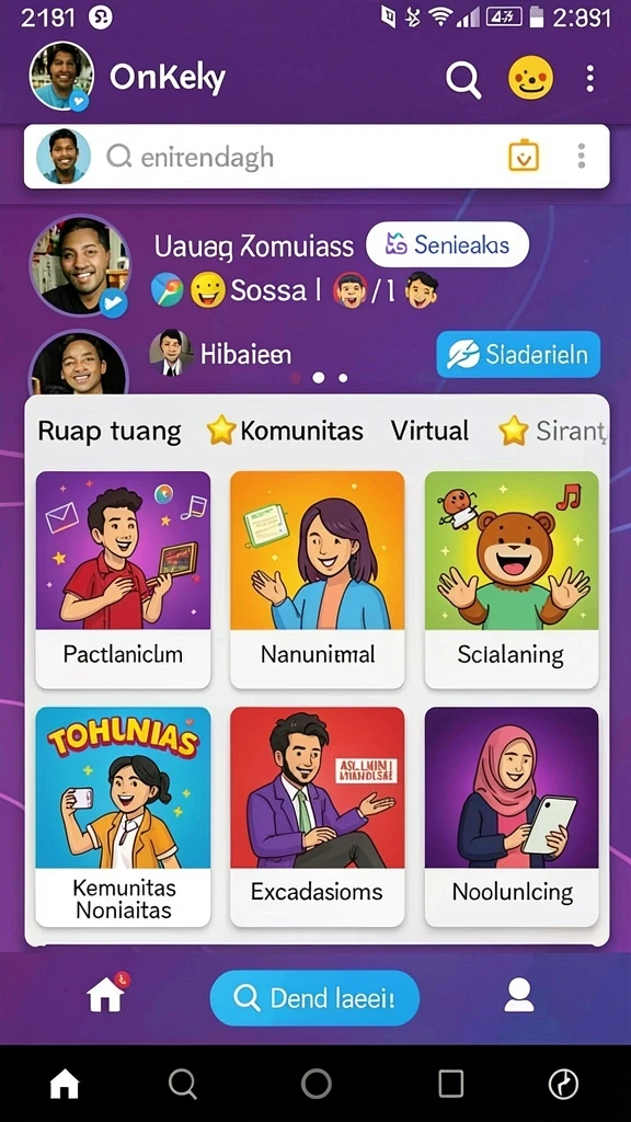 Tampilan awal permainan yang menarik perhatian.