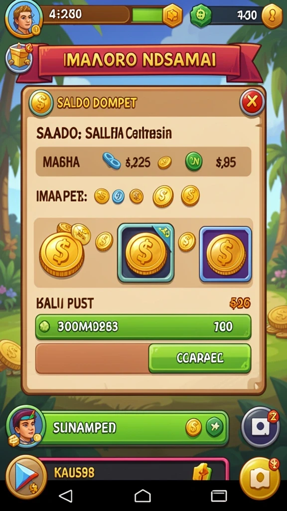 Tampilan awal game yang menarik dan penuh warna.