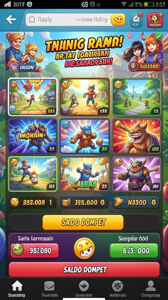 Screenshot menampilkan mode multiplayer dengan banyak pemain aktif.