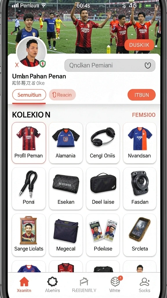 Tampilan antarmuka utama yang menarik.