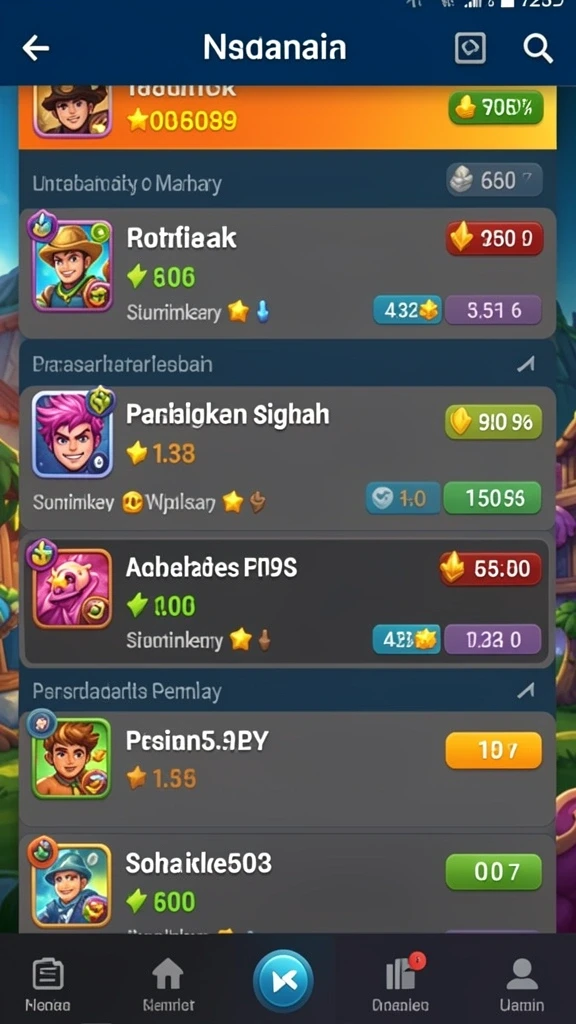 Fitur chat untuk interaksi sosial antar pemain.